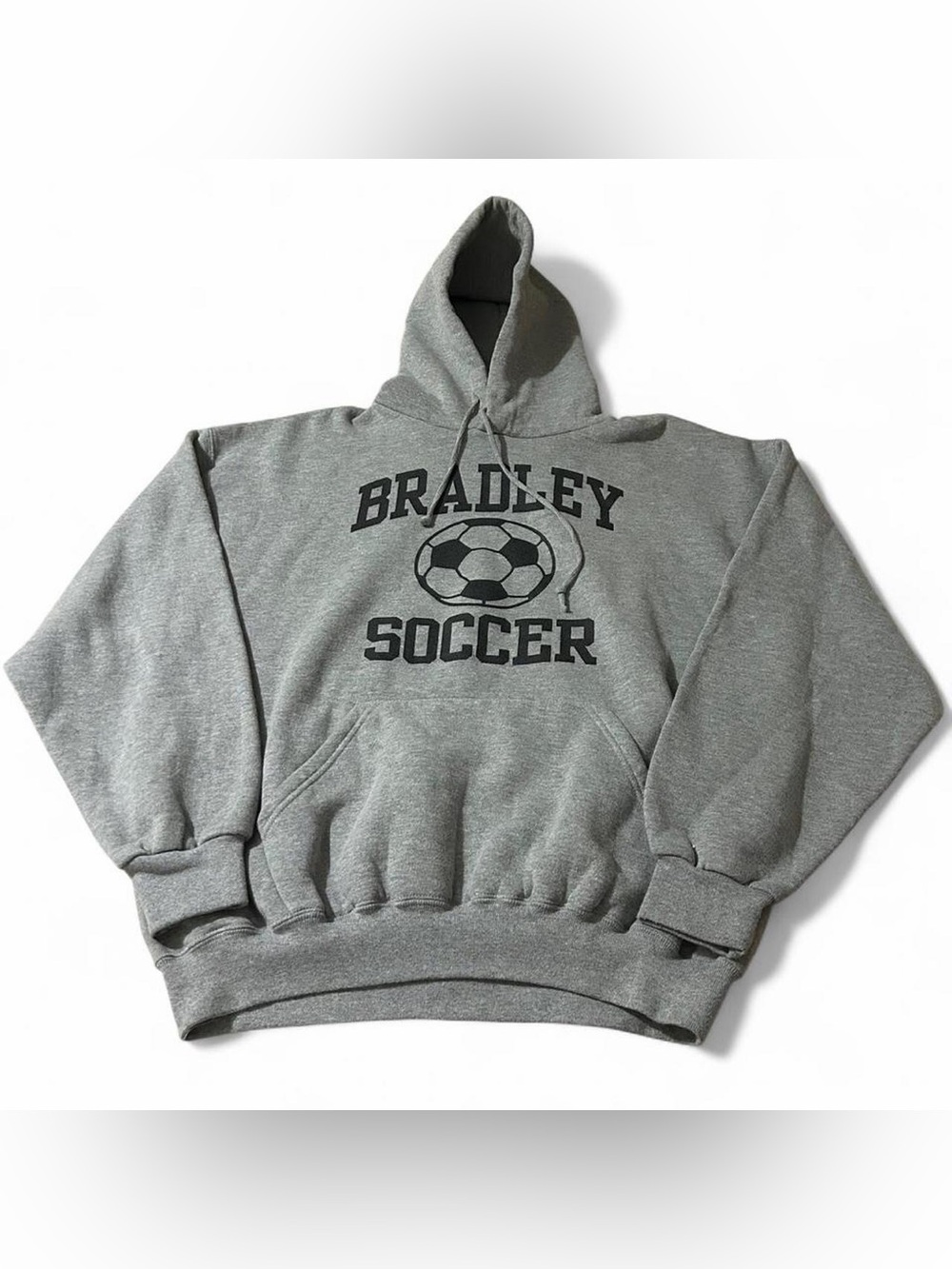 Vintage 90s Russell Athletic Bradley University Soccer Hoodie Size XL